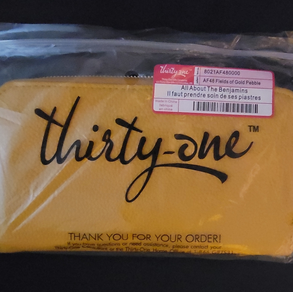 NWT Thirty-One AATB All About The Benjamin's- Fields of Gold